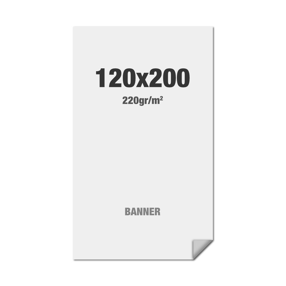 Premium Banner Standard Multi Layer PP Folie 220 g/m² matte Oberfläche 1200 x 2000 mm, Showdown Displays