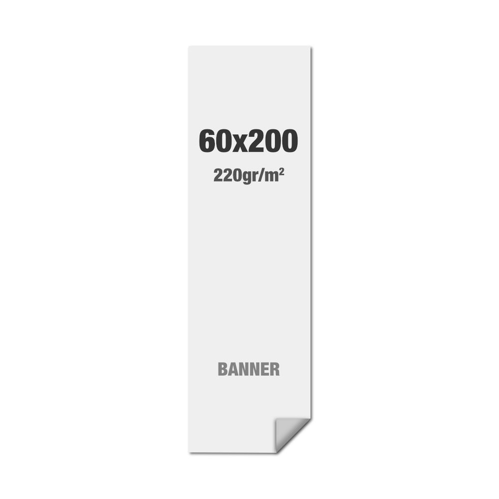 Premium Banner Standard Multi Layer PP Folie 220 g/m² matte Oberfläche 600 x 2000 mm, Showdown Displays
