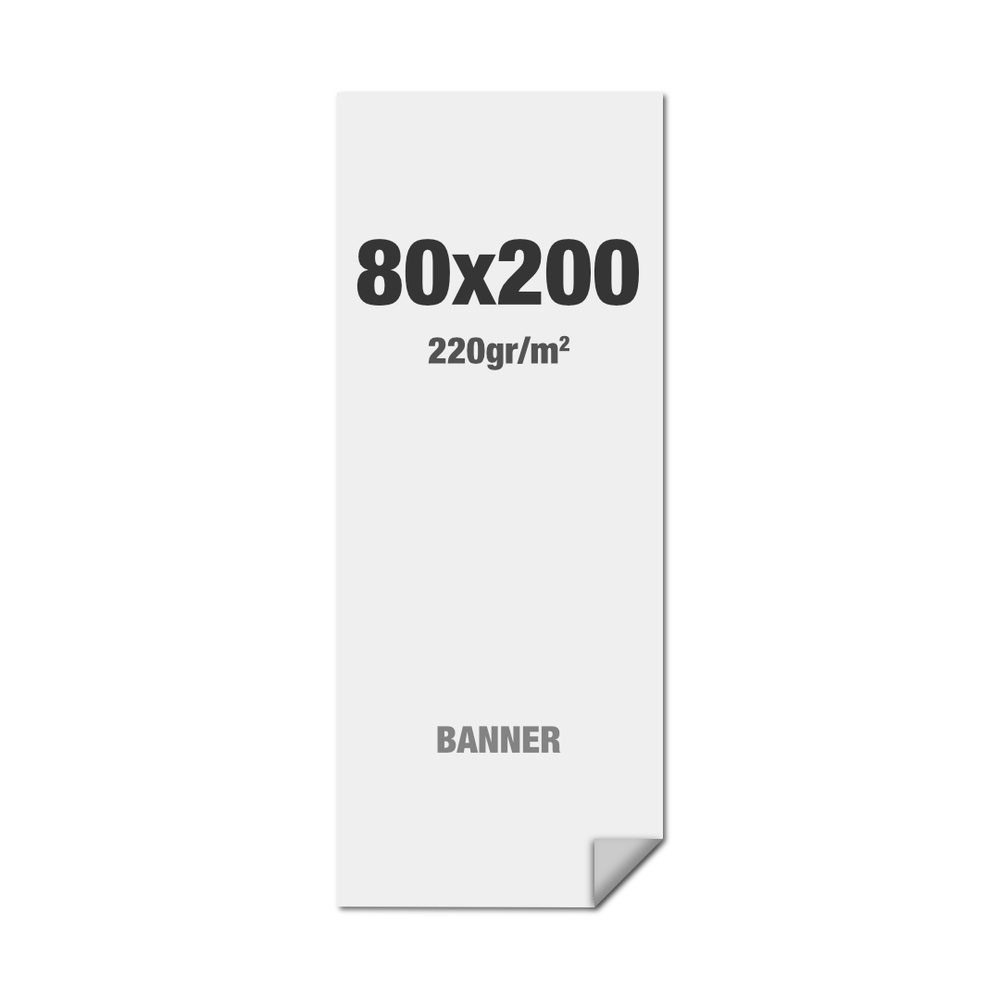 Premium Banner Standard Multi Layer PP Folie 220 g/m² matte Oberfläche 800 x 2000 mm, Showdown Displays