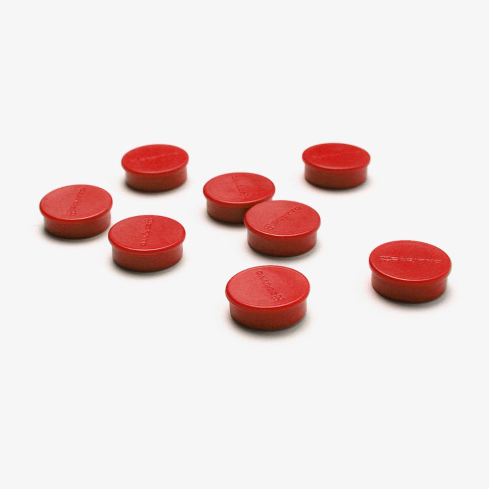 Magnete 20 mm rot VPE mit 8 Stück, Showdown Displays