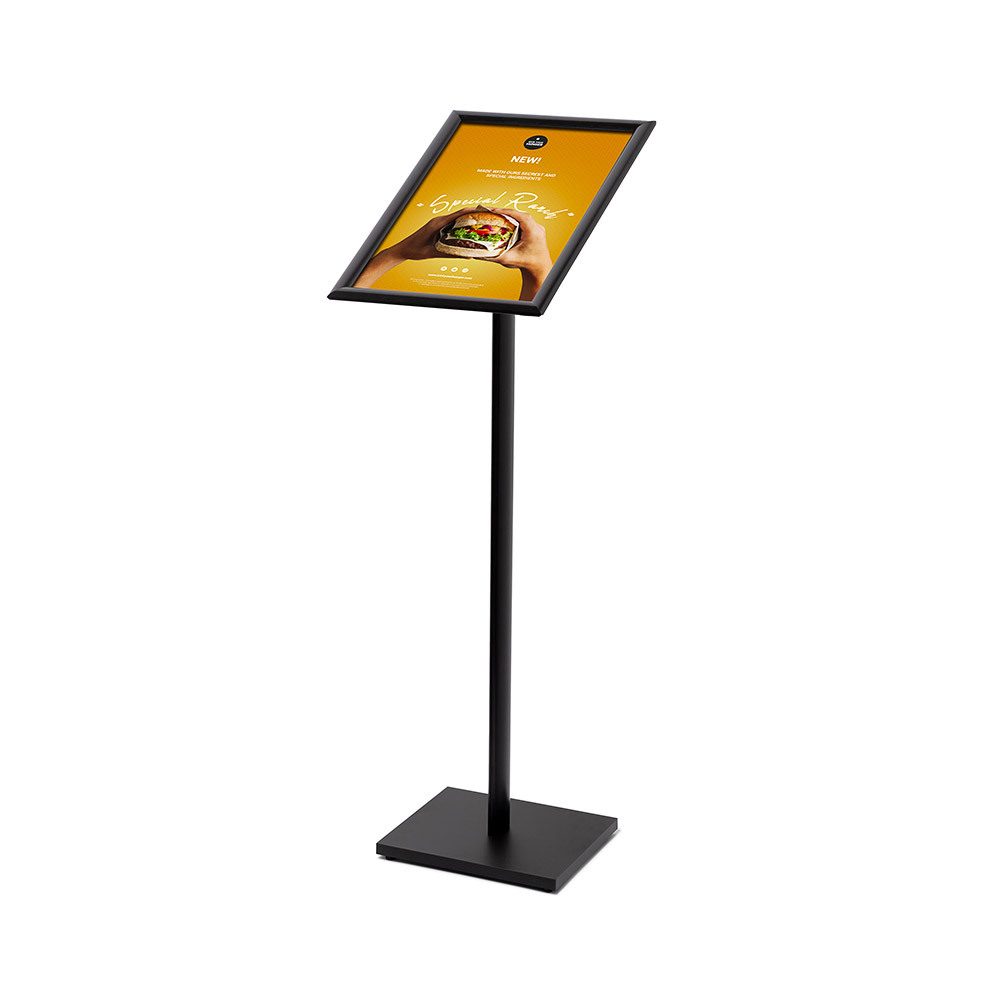 Menüboard Design Standard Schwarz 25 mm Gehrungsecken A3, Showdown Displays