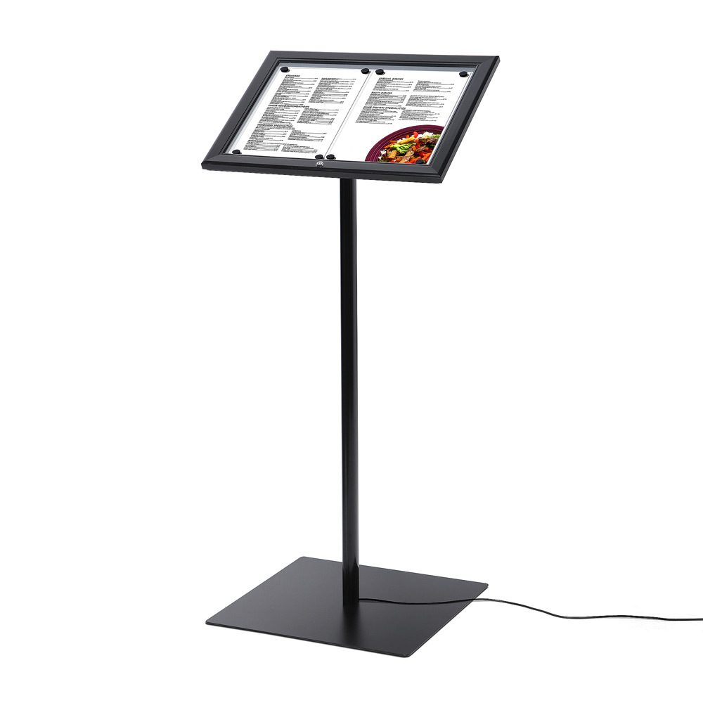 Speisekartenständer Außen LED Schwarz, Showdown Displays