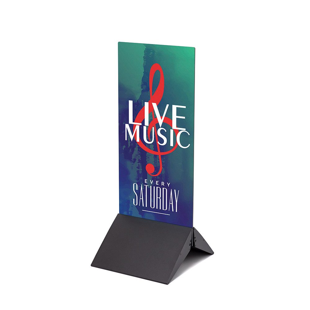 Panel-Basis Aluminium schwarz 30 cm, Showdown Displays