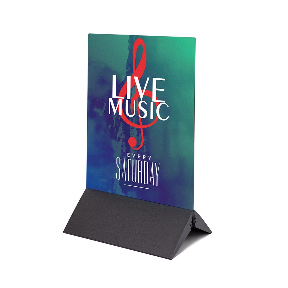 Panel-Basis Aluminium schwarz 50 cm, Showdown Displays
