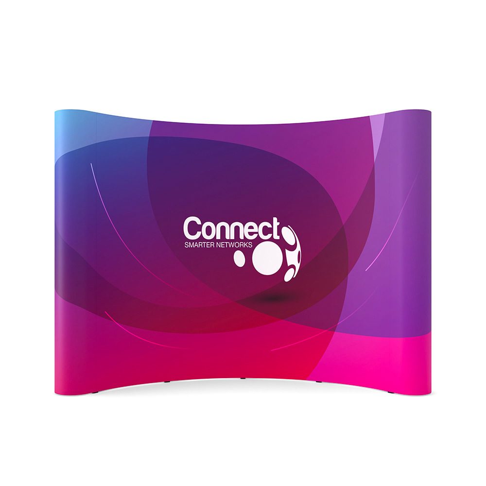 Pop-Up Magnetisch 4 x 3 Curved Soft Trolley, Showdown Displays