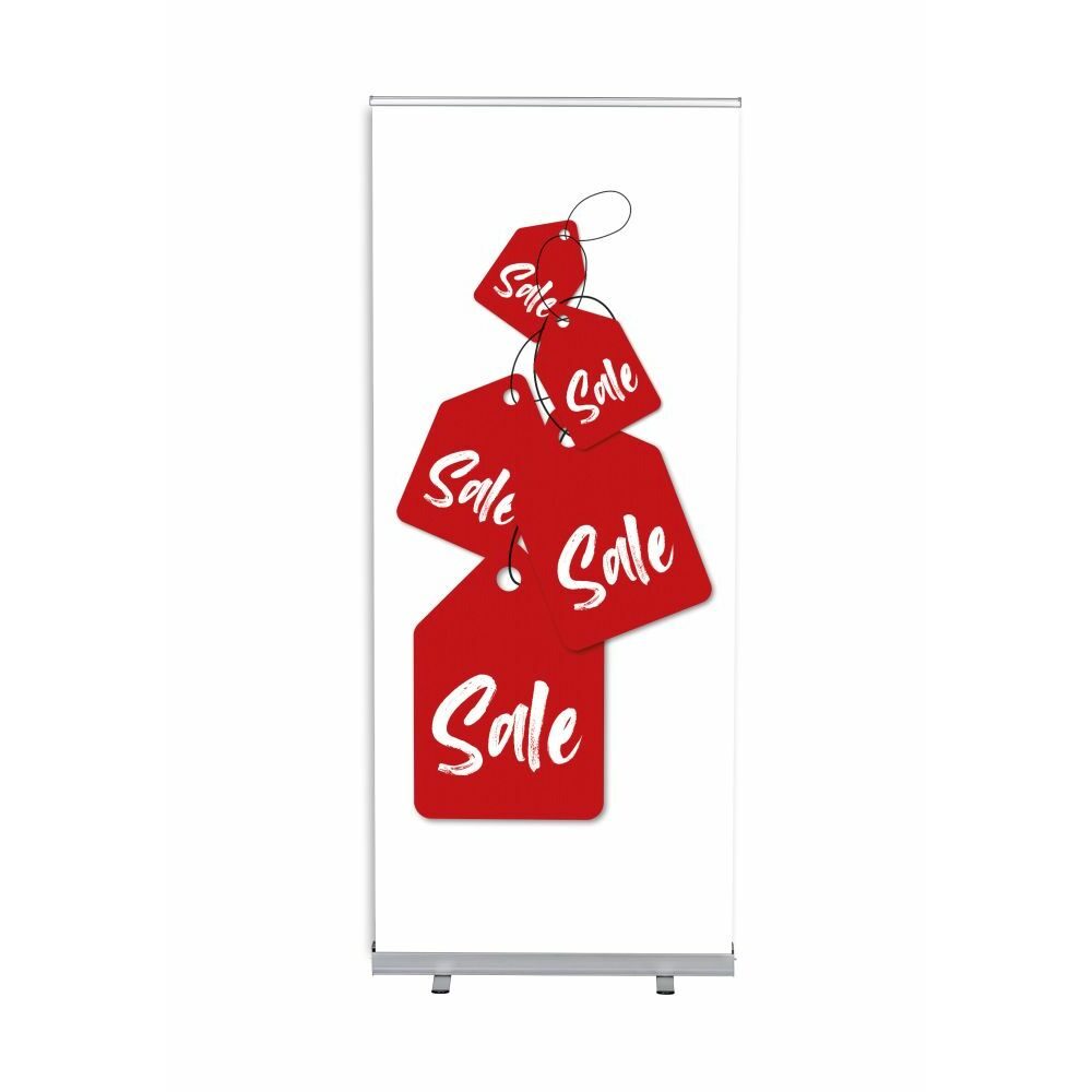 Roll-Banner Budget 85 Komplettset Motiv „Sale“ Englisch, Showdown Displays