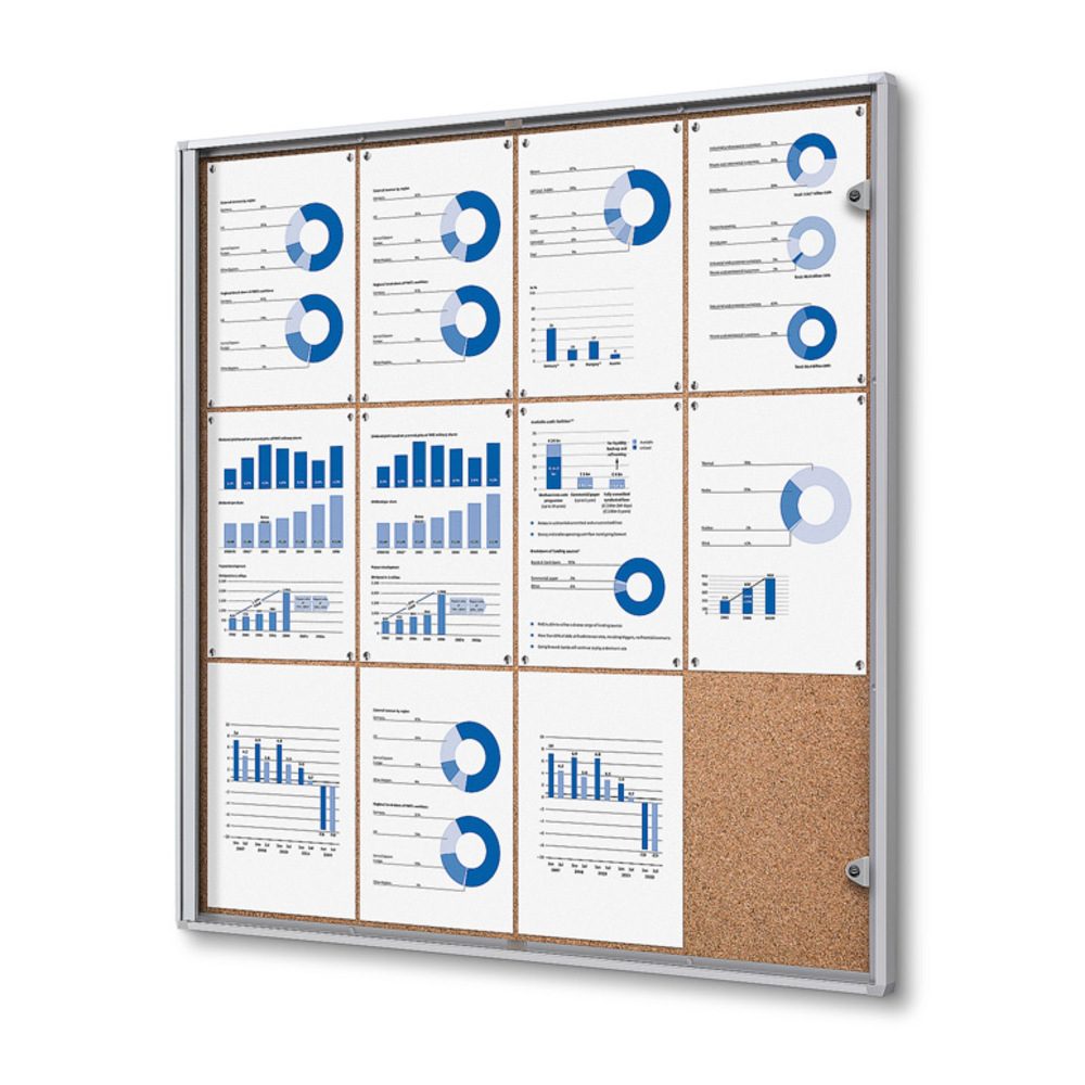 Schaukasten Innen Kork 12xA4, Showdown Displays