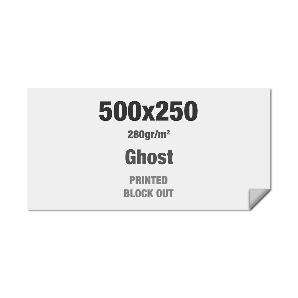 Brightbox Pro Flex Wand 500 x 250 cm Ghost Directo Blockout, Showdown Displays