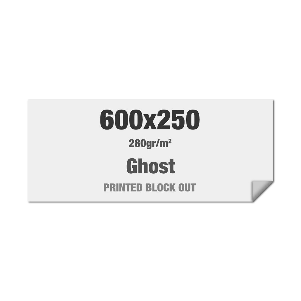 Brightbox Pro Flex Wand 600 x 250 cm Ghost Directo Blockout, Showdown Displays