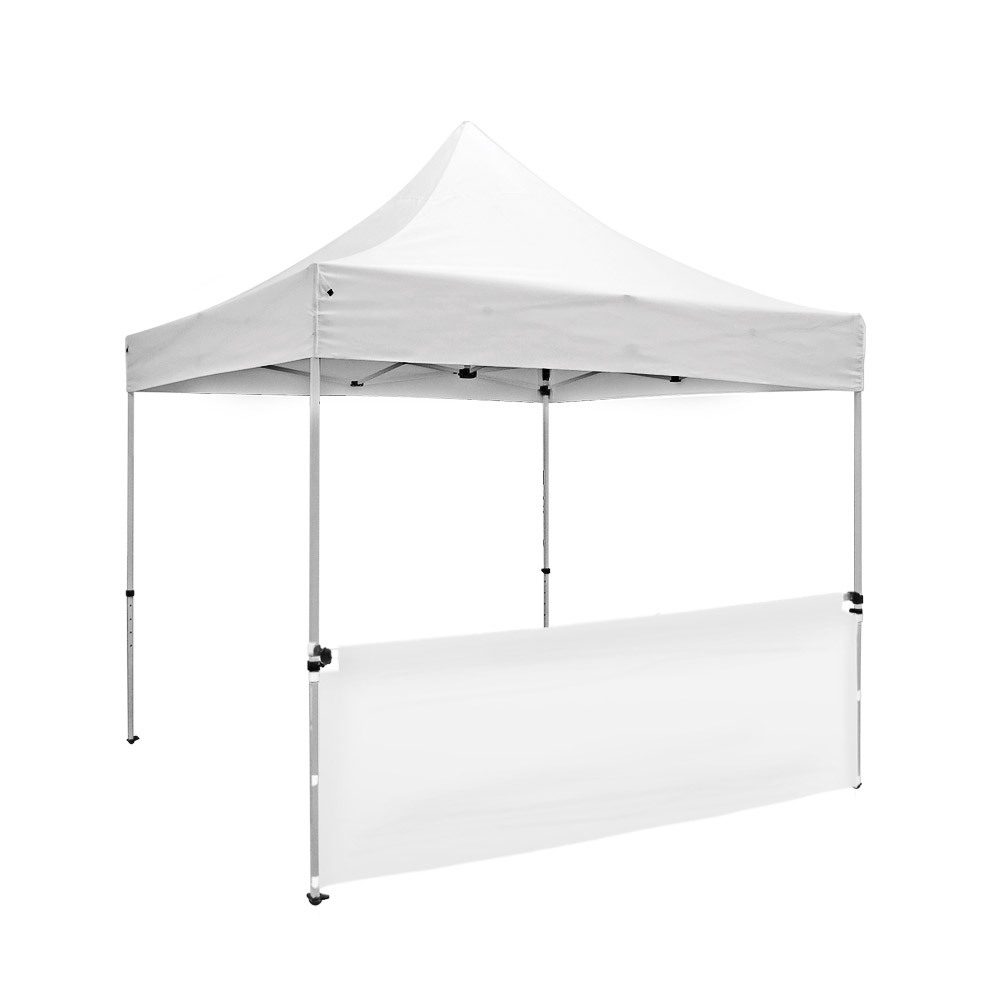 Zelt Alu Halbwand Doppelseitig Weiß 3 x 3 Meter, Showdown Displays