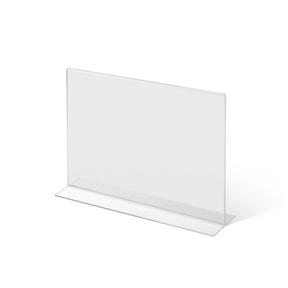 Acrylaufsteller in T-Form DIN A4 quer, Showdown Displays