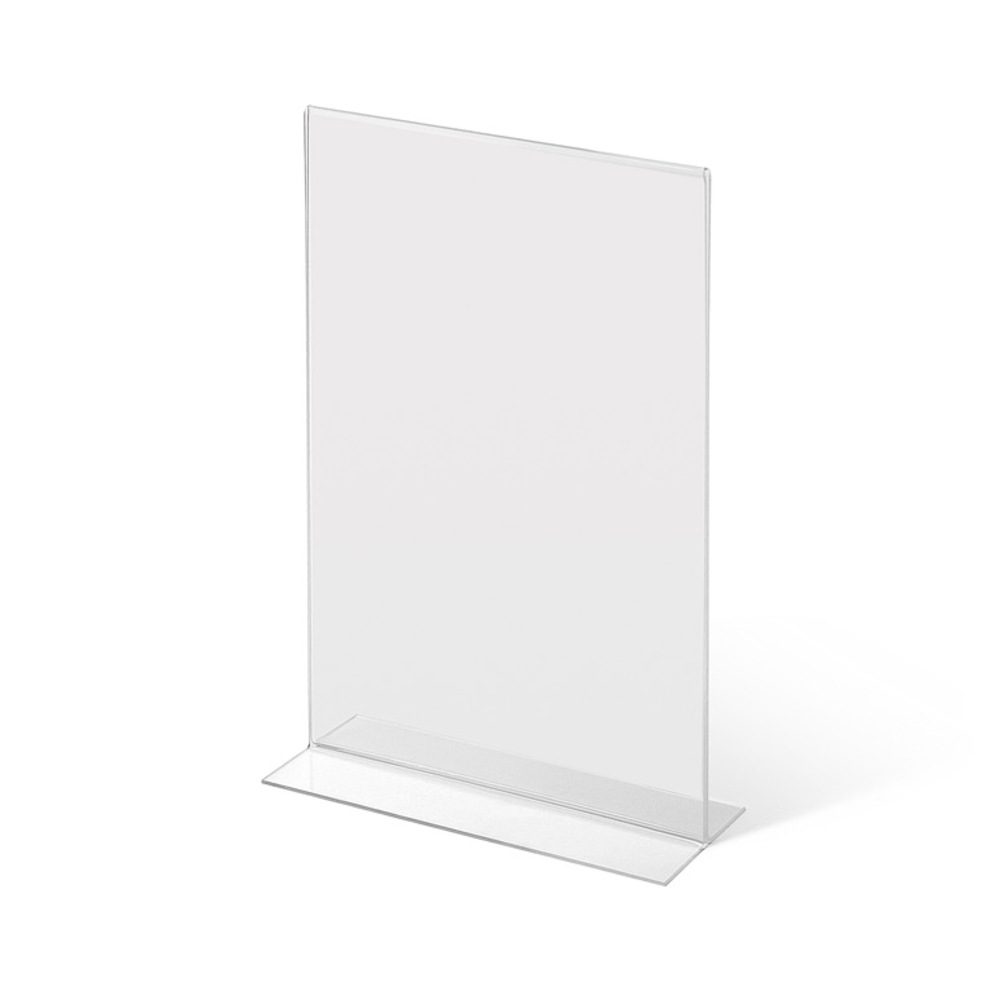 Acrylaufsteller in T-Form DIN A4 hoch, Showdown Displays