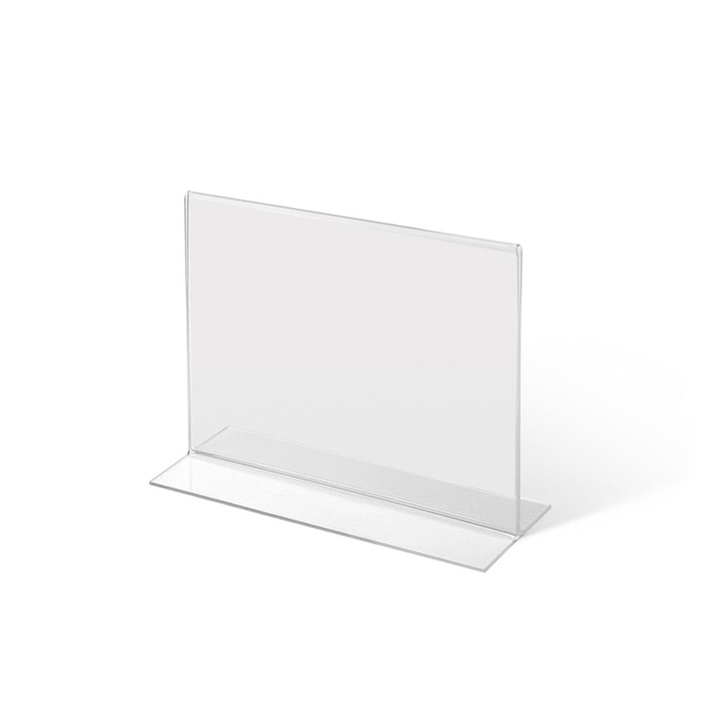 Acrylaufsteller in T-Form DIN A6 quer, Showdown Displays