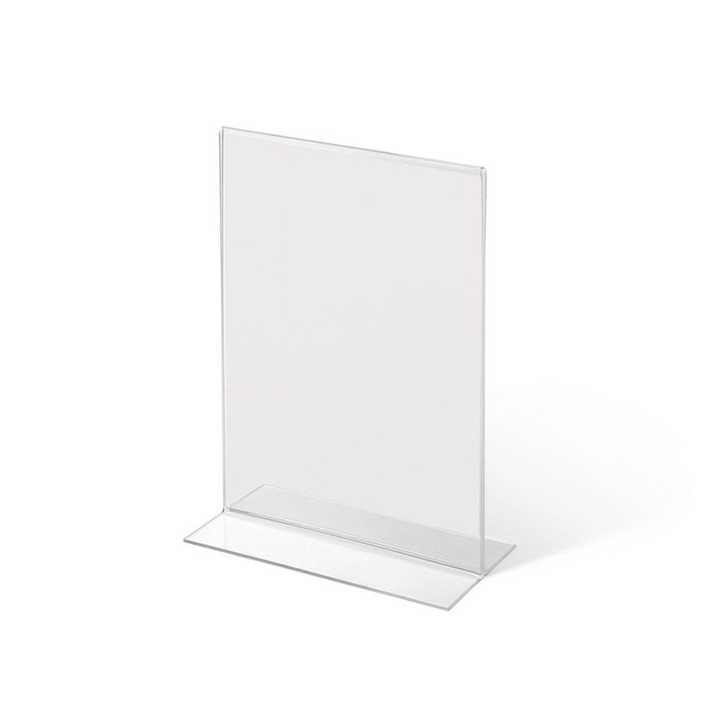 Acrylaufsteller in T-Form DIN A6 hoch, Showdown Displays