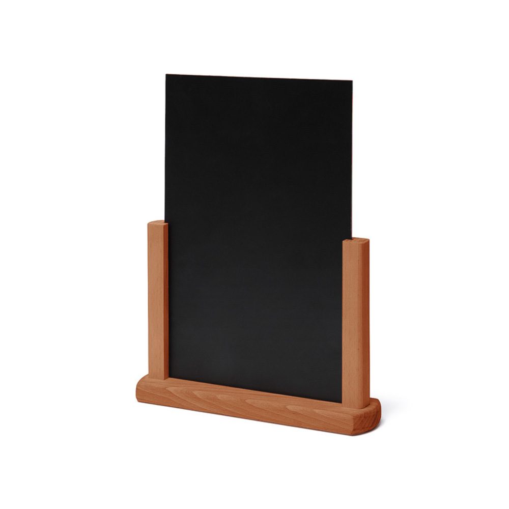 Tischaufsteller Holz teak DIN A5, Showdown Displays