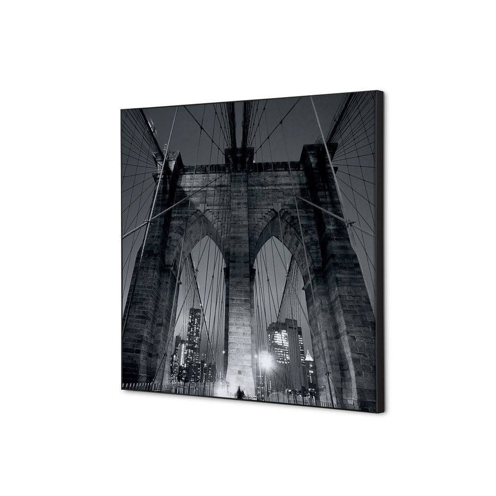 Spannstoff Wanddekoration SET 40 x 40 Motiv „New York Manhattan Brücke“, Showdown Displays