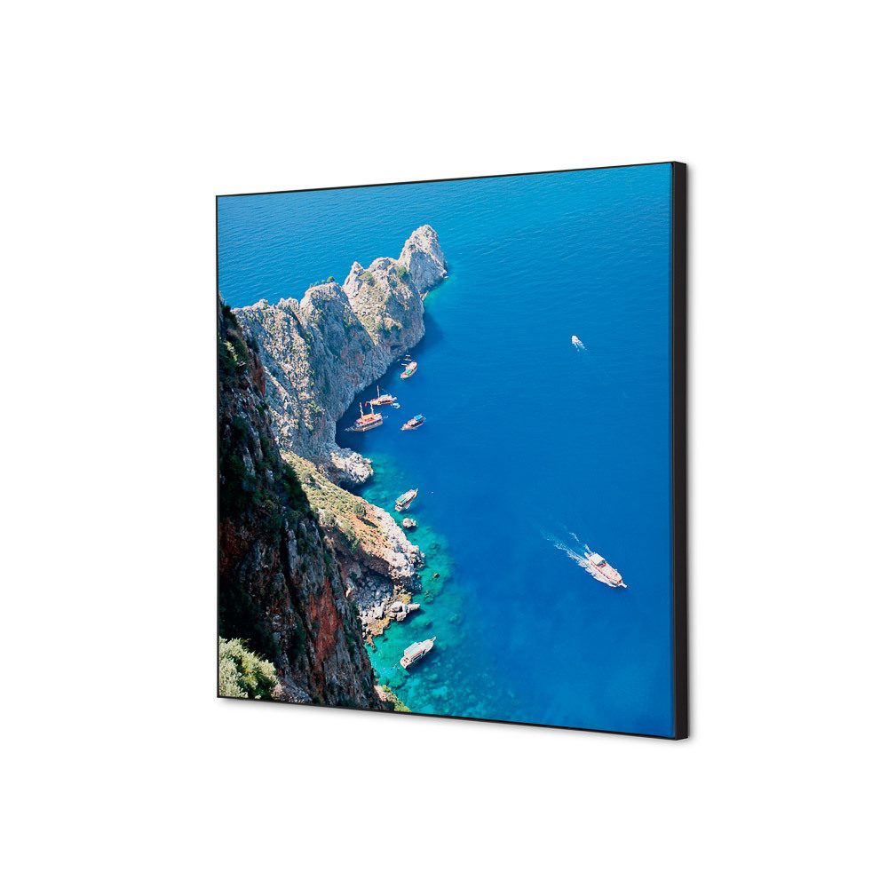 Spannstoff Wanddekoration SET 40 x 40 Motiv „Meeresfelsen“, Showdown Displays