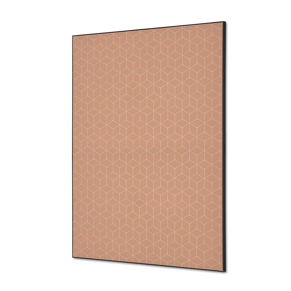 Spannstoff Wanddekoration SET A1 Motiv „Hexagon Beige“, Showdown Displays