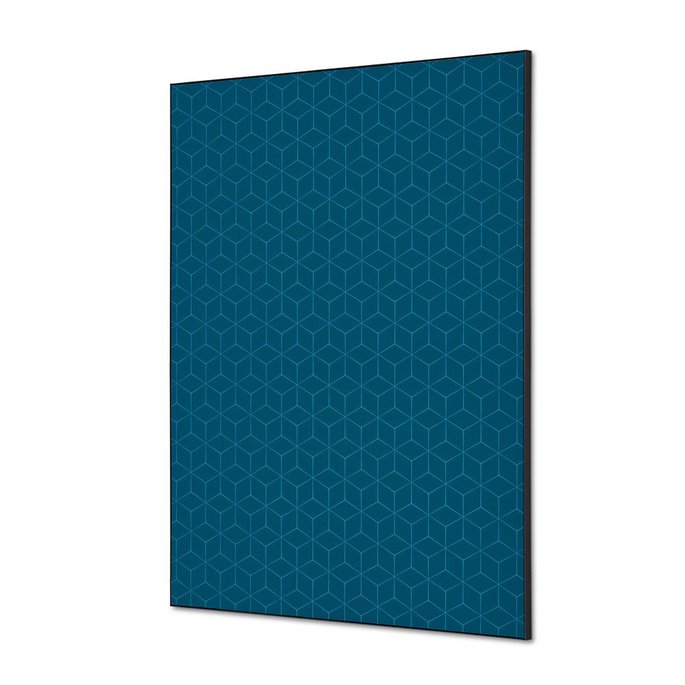 Spannstoff Wanddekoration SET A1 Motiv „Hexagon“ Blau, Showdown Displays