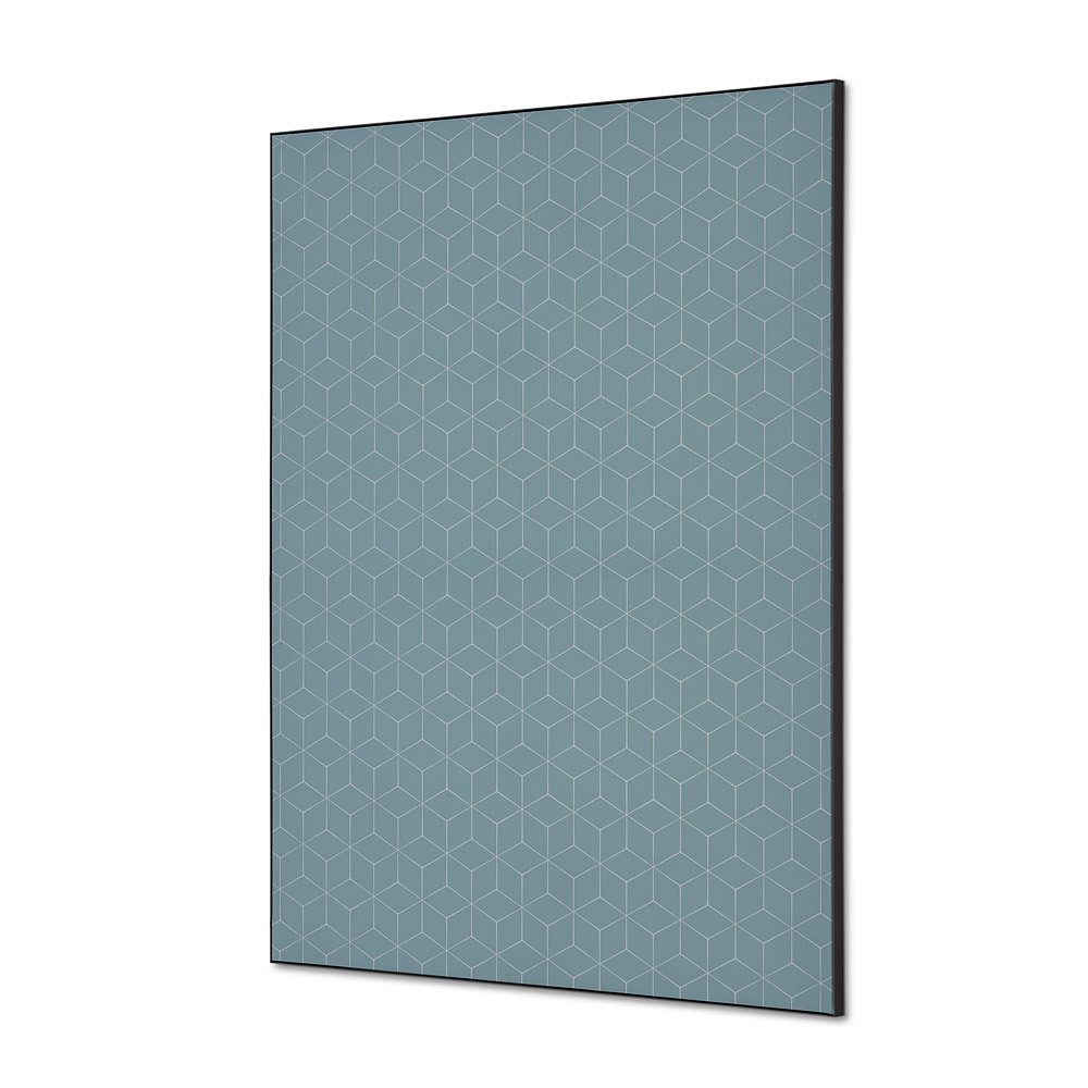 Spannstoff Wanddekoration SET A1 Motiv „Hexagon“ Grau, Showdown Displays
