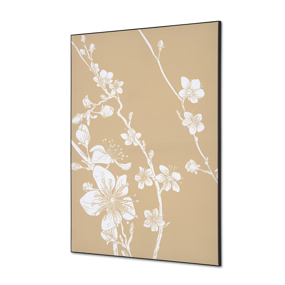 Spannstoff Wanddekoration SET A1 Motiv „Japanische Kirschblüte Beige“, Showdown Displays