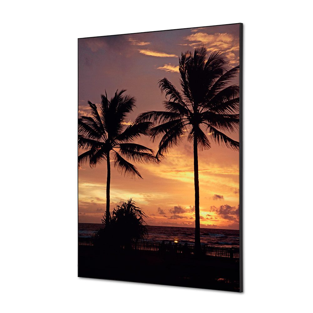Spannstoff Wanddekoration SET A1 Motiv „Palmen Sonnenuntergang“, Showdown Displays