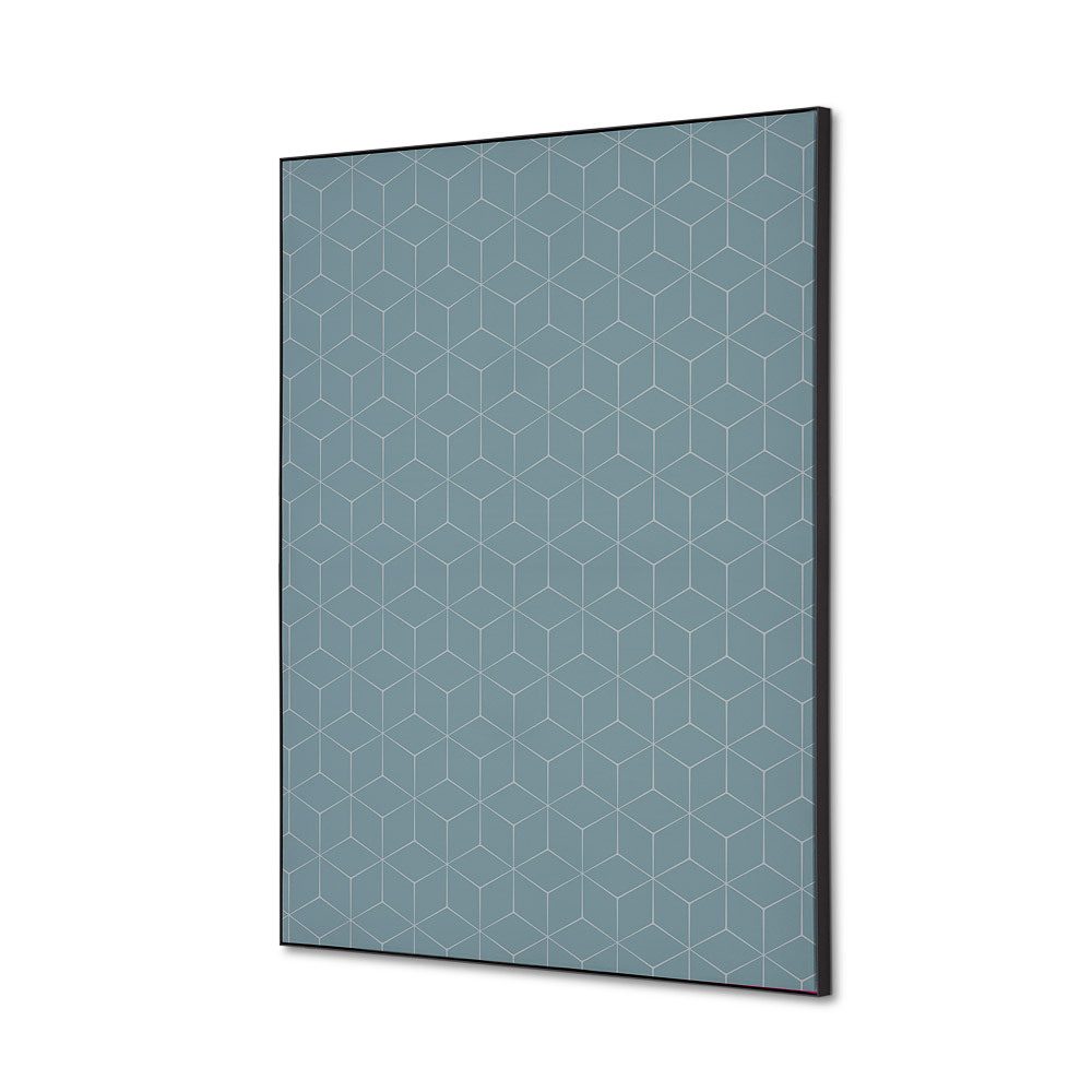 Spannstoff Wanddekoration SET A2 Motiv „Hexagon“ Grau, Showdown Displays