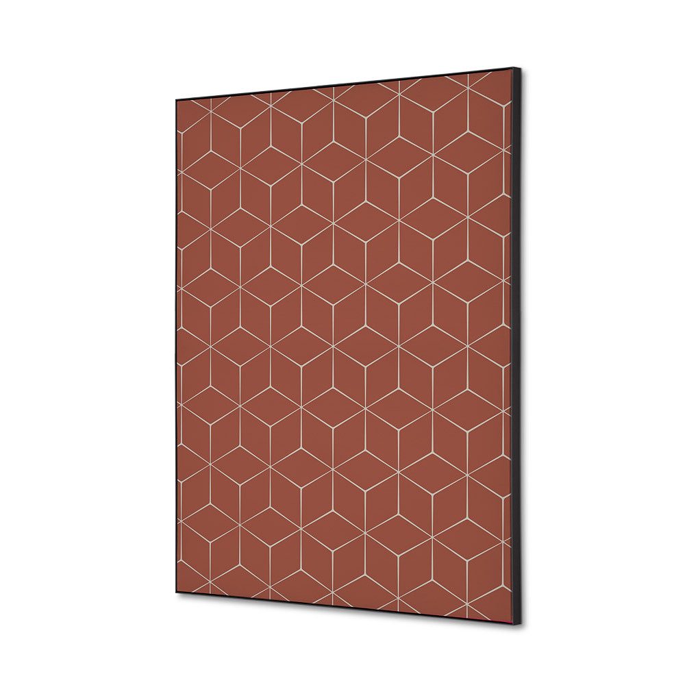 Spannstoff Wanddekoration SET A2 Motiv „Hexagon Rost“, Showdown Displays