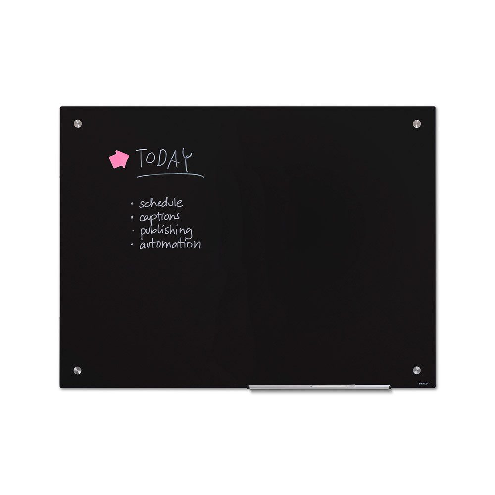 Scritto® Glasboard Schwarz 90 x 120 cm, Scritto®