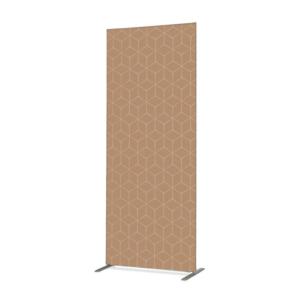 Textil Raumteiler Deko 100-200 Motiv „Hexagon Beige“, Showdown Displays