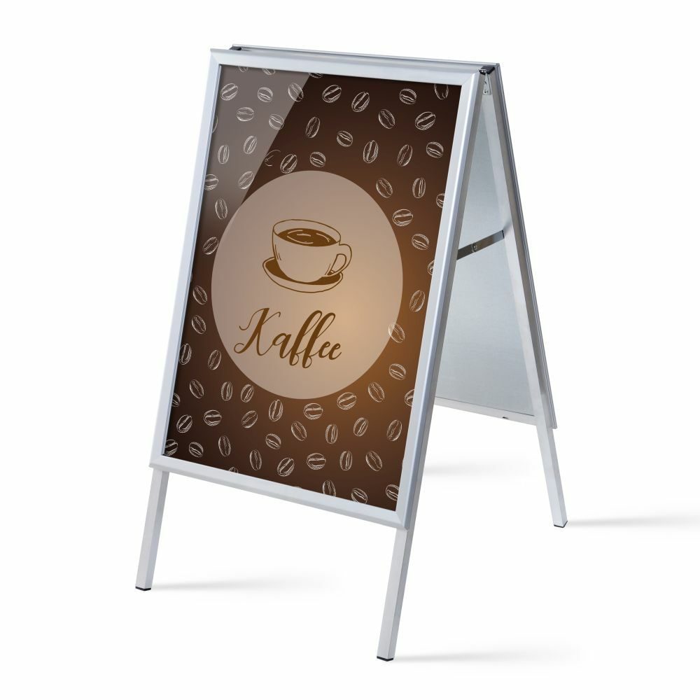 Kundenstopper A1 Komplettset Motiv „Kaffee“ Deutsch, Showdown Displays