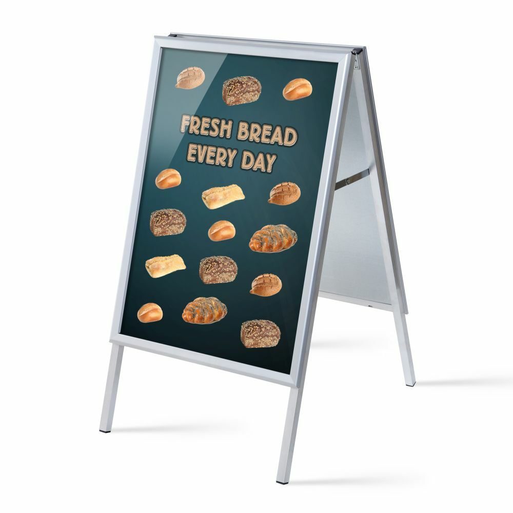 Kundenstopper A1 Komplettset Motiv „Brot“ Englisch, Showdown Displays
