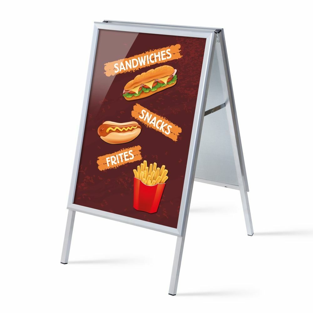 Kundenstopper A1 Komplettset Motiv „Snacks“ Englisch, Showdown Displays