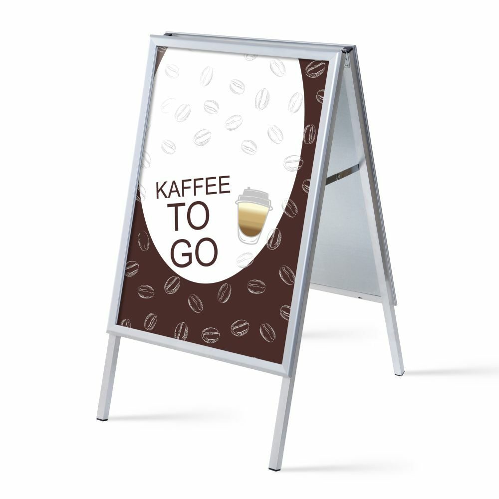 Kundenstopper A1 Komplettset Motiv „Kaffee To Go“ Deutsch, Showdown Displays