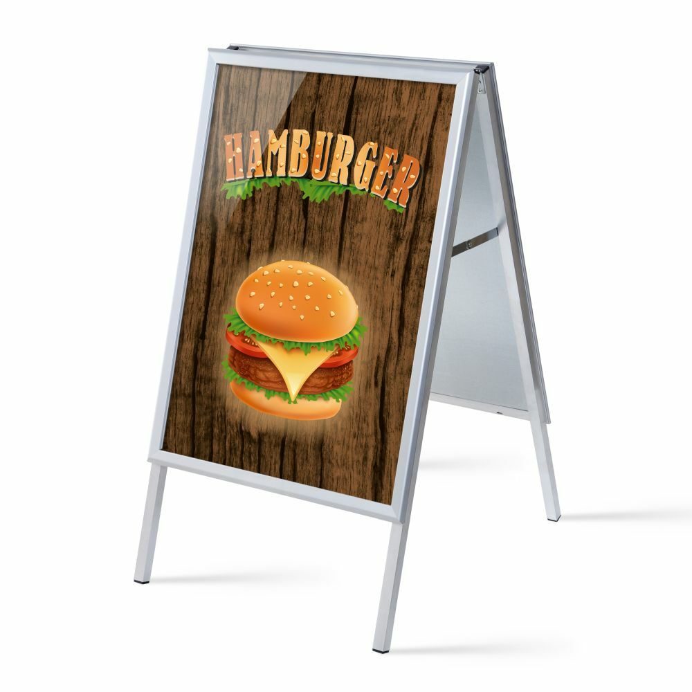 Kundenstopper A1 Komplettset Motiv „Burger“ Englisch, Showdown Displays