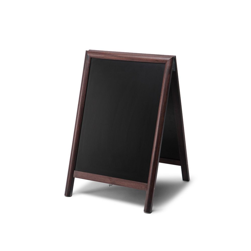 Kundenstopper Holz dunkelbraun 55 x 85, Showdown Displays