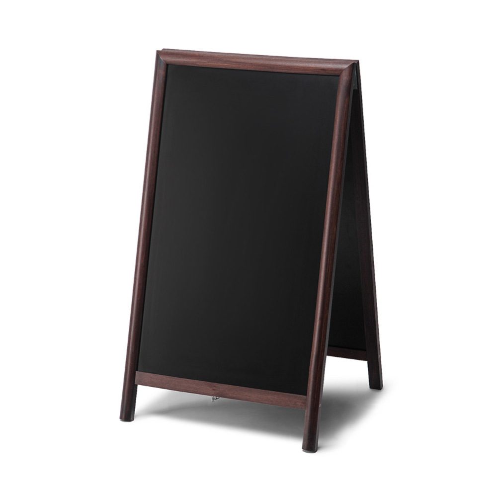 Kundenstopper Holz dunkelbraun 68 x 120, Showdown Displays