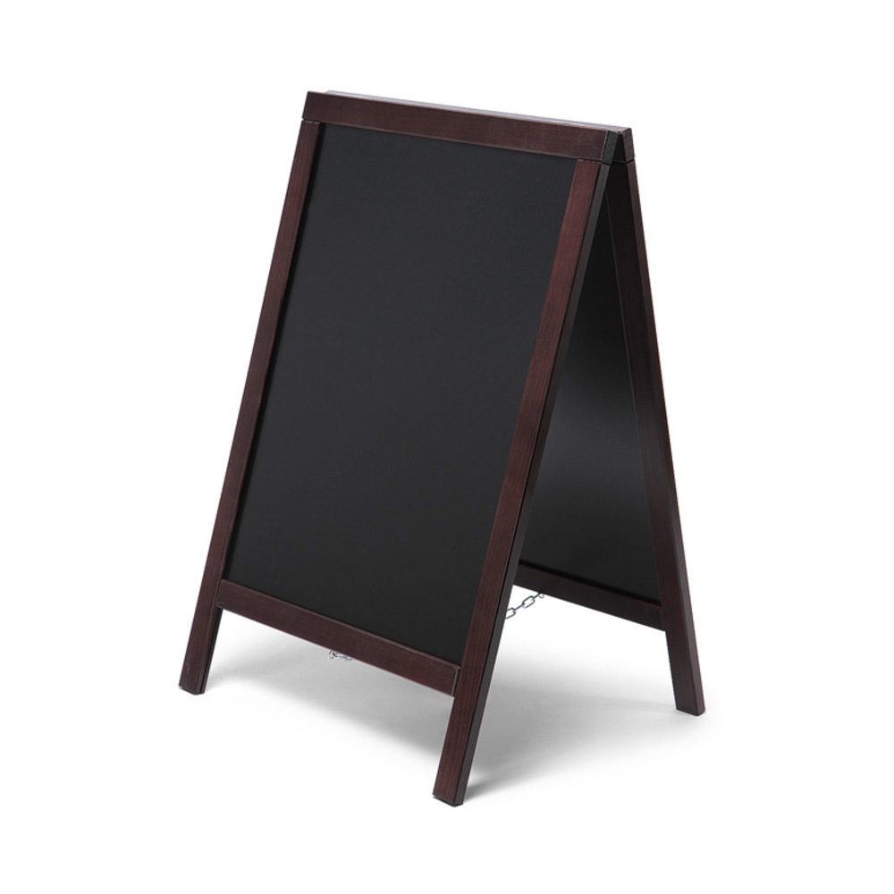 Kundenstopper Tafel Holz Economy Dunkelbraun (55 x 85), Showdown Displays