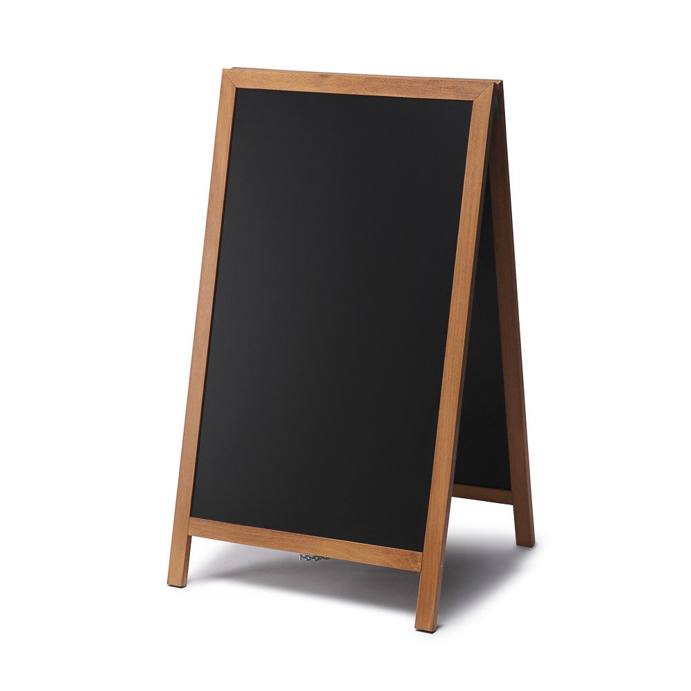 Kundenstopper Tafel Holz Hellbraun (68 x 120), Showdown Displays