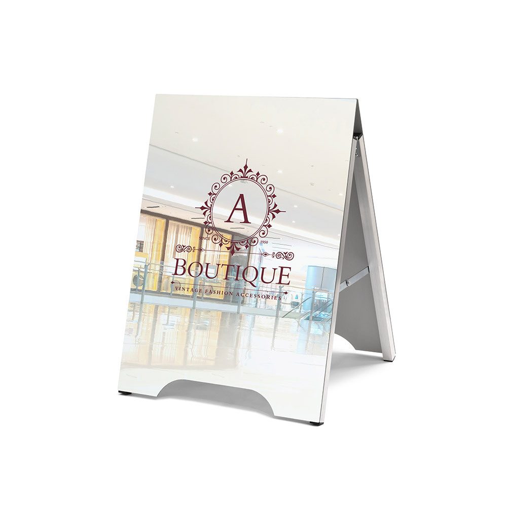 Kundenstopper Mirror Print Doppelseitig, Showdown Displays