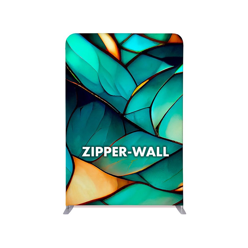 Zipper Wall Straight Basic 150 x 230 cm, Showdown Displays