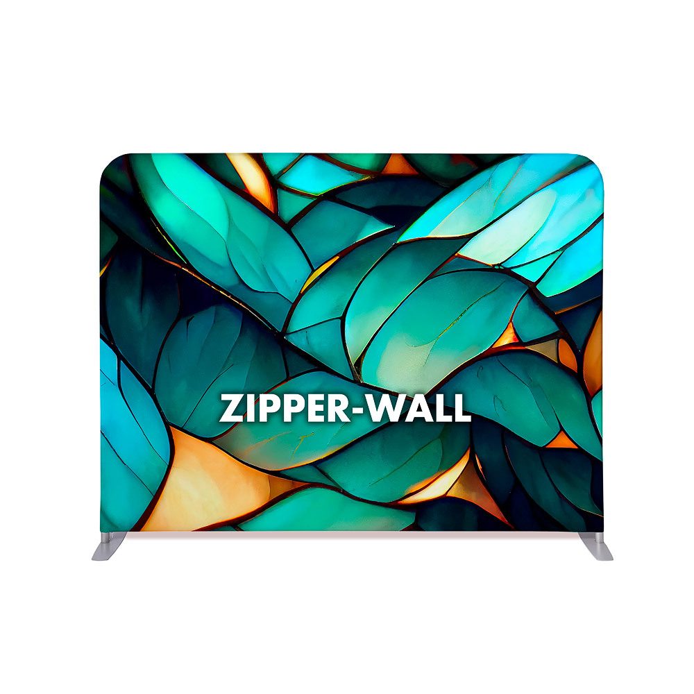 Zipper Wall Straight Basic 200 x 150 cm, Showdown Displays