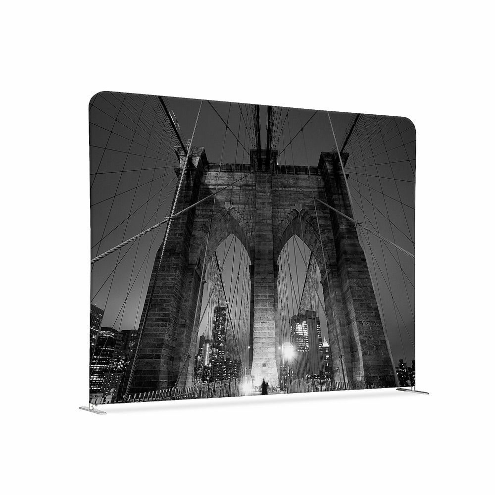 Textil Raumteiler 200-150 Doppel Motiv „New York Manhattan Brücke“, Showdown Displays