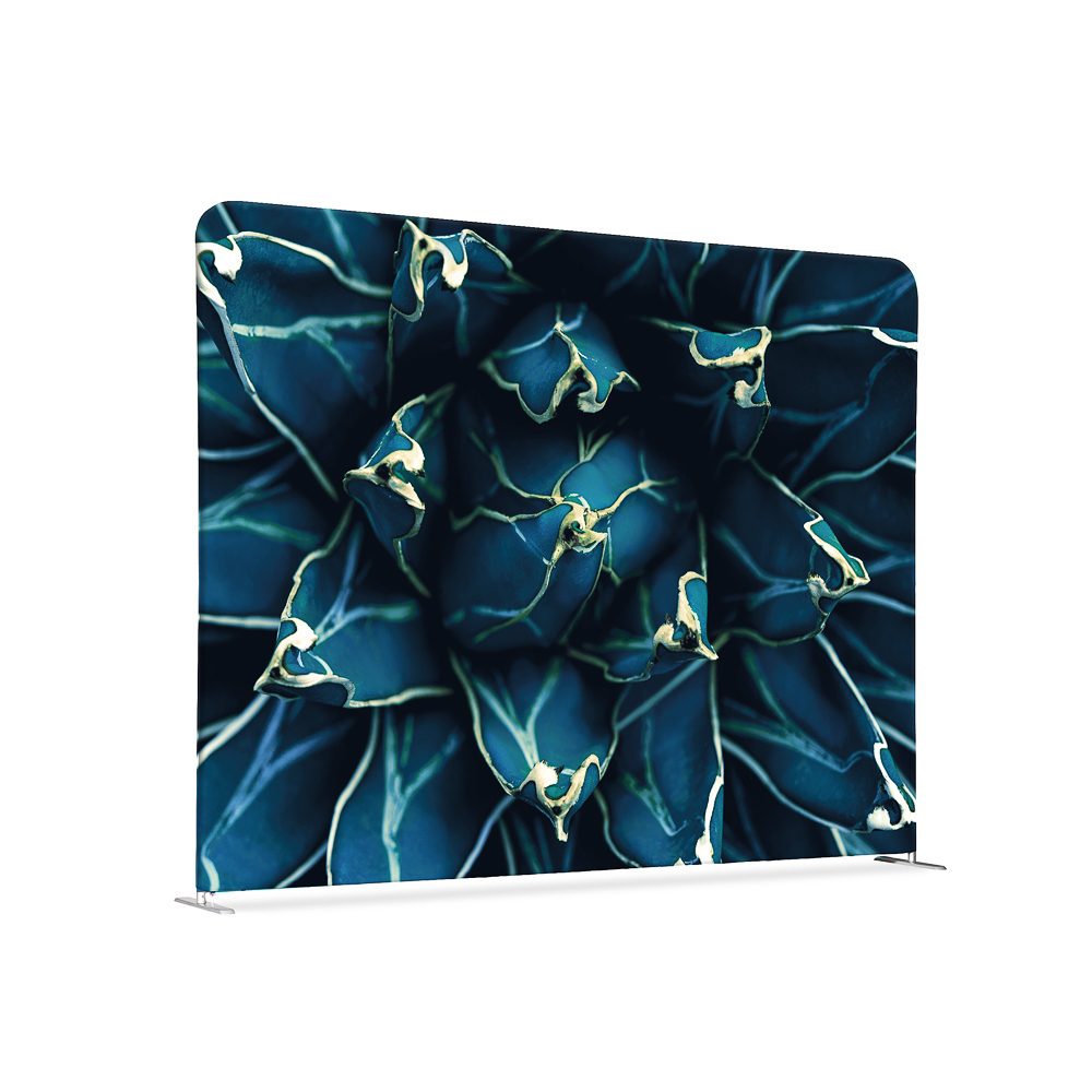 Textil Raumteiler 200-150 Motiv „Kaktus“ Blau I819, Showdown Displays