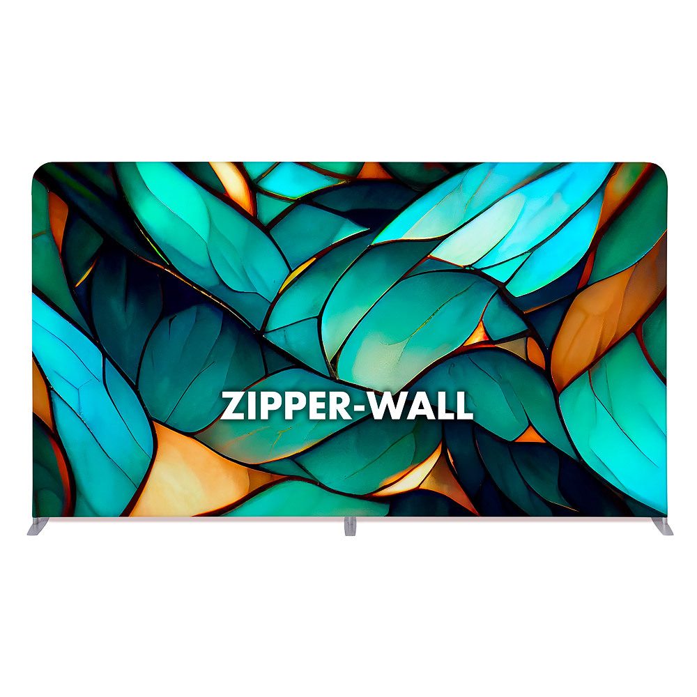 Zipper Wall Straight Basic 400 x 230 cm, Showdown Displays